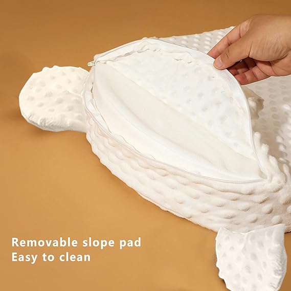 Anti-Milk Spit Up & Comfort Sleep Baby Nursing Pillow +Tummy Time Nest