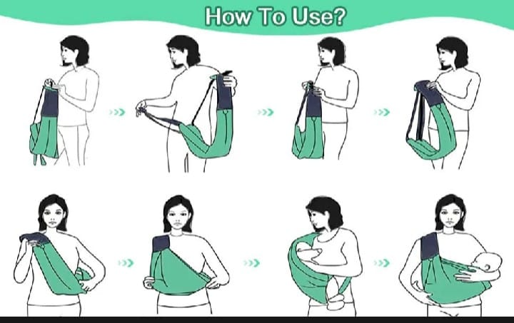 Baby Sling Carrier with Hip Seat (10β30 lbs)