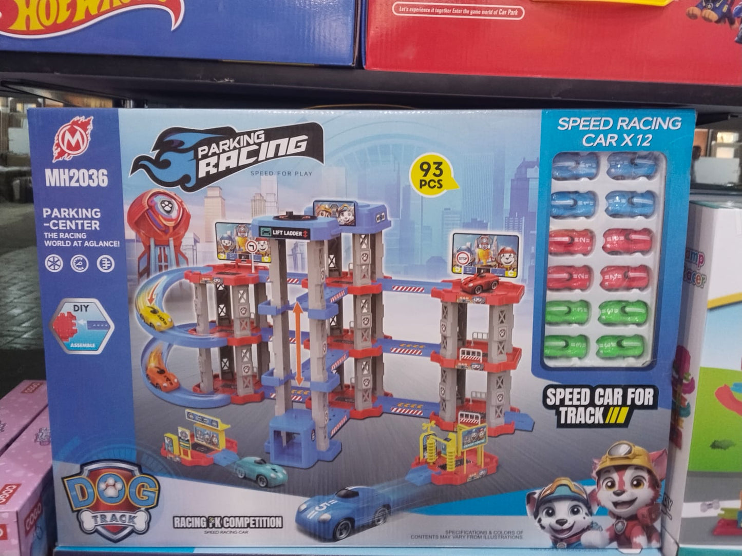 ๐ Parking Racing Multi-Level Car Track Set 12 Cars
