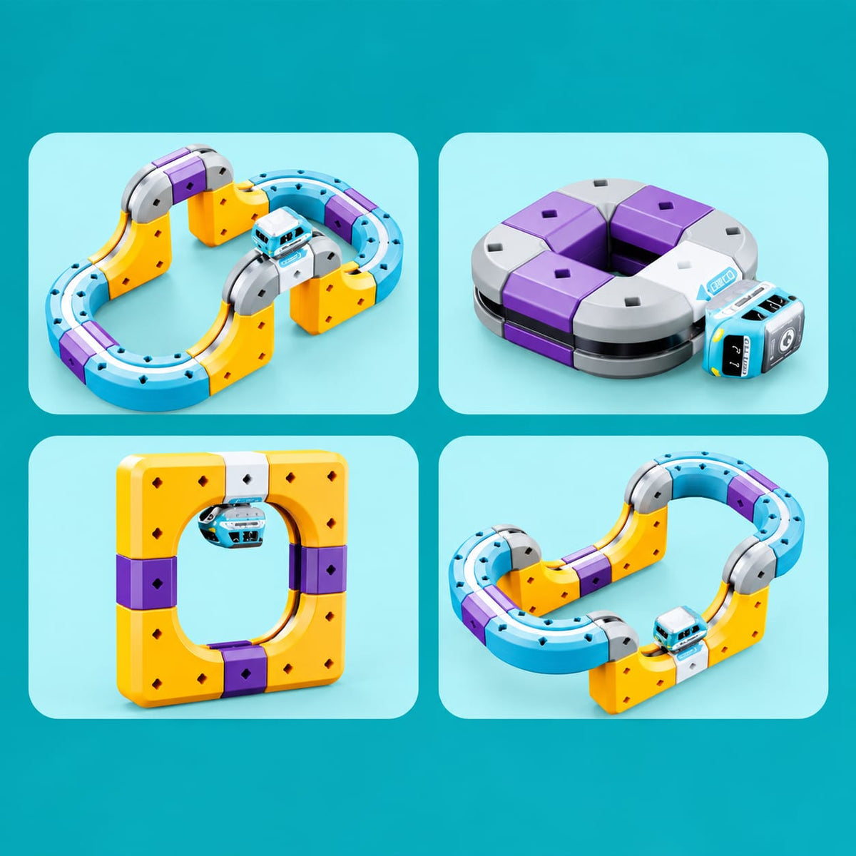 Magnetic Train Track Building Set