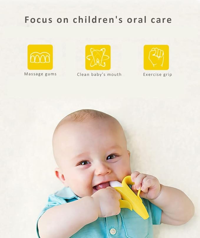 Banana Shape Silicone Baby Teether