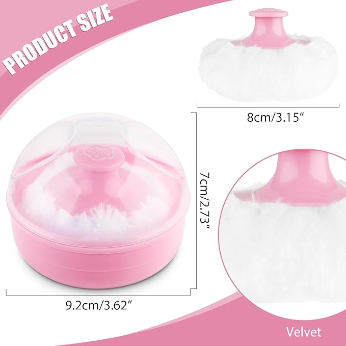 Baby Powder Puff with Container Case