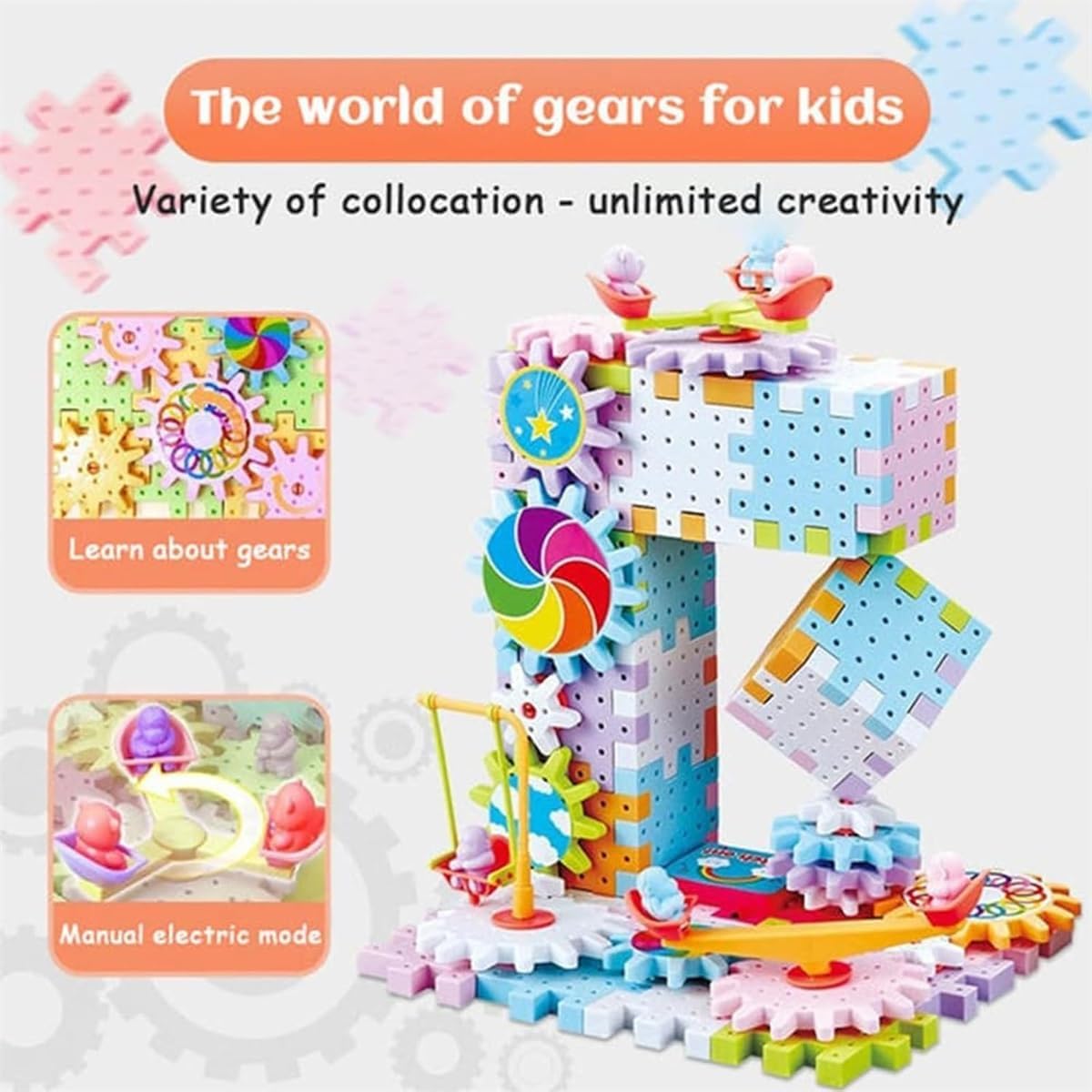 Educational Stem Electric Gears Blocks Toy