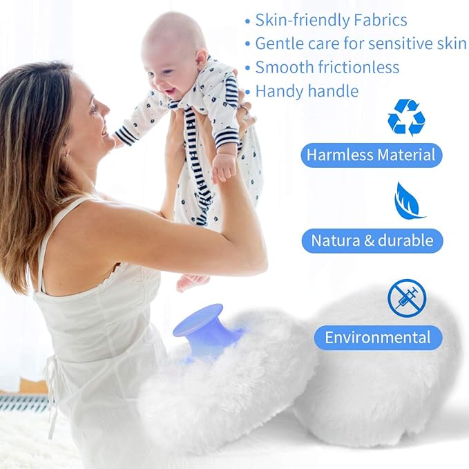 Baby Powder Puff with Container Case