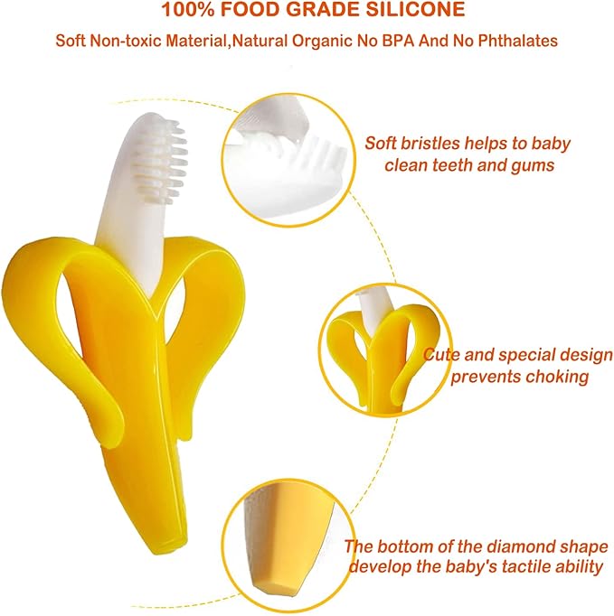 Banana Shape Silicone Baby Teether