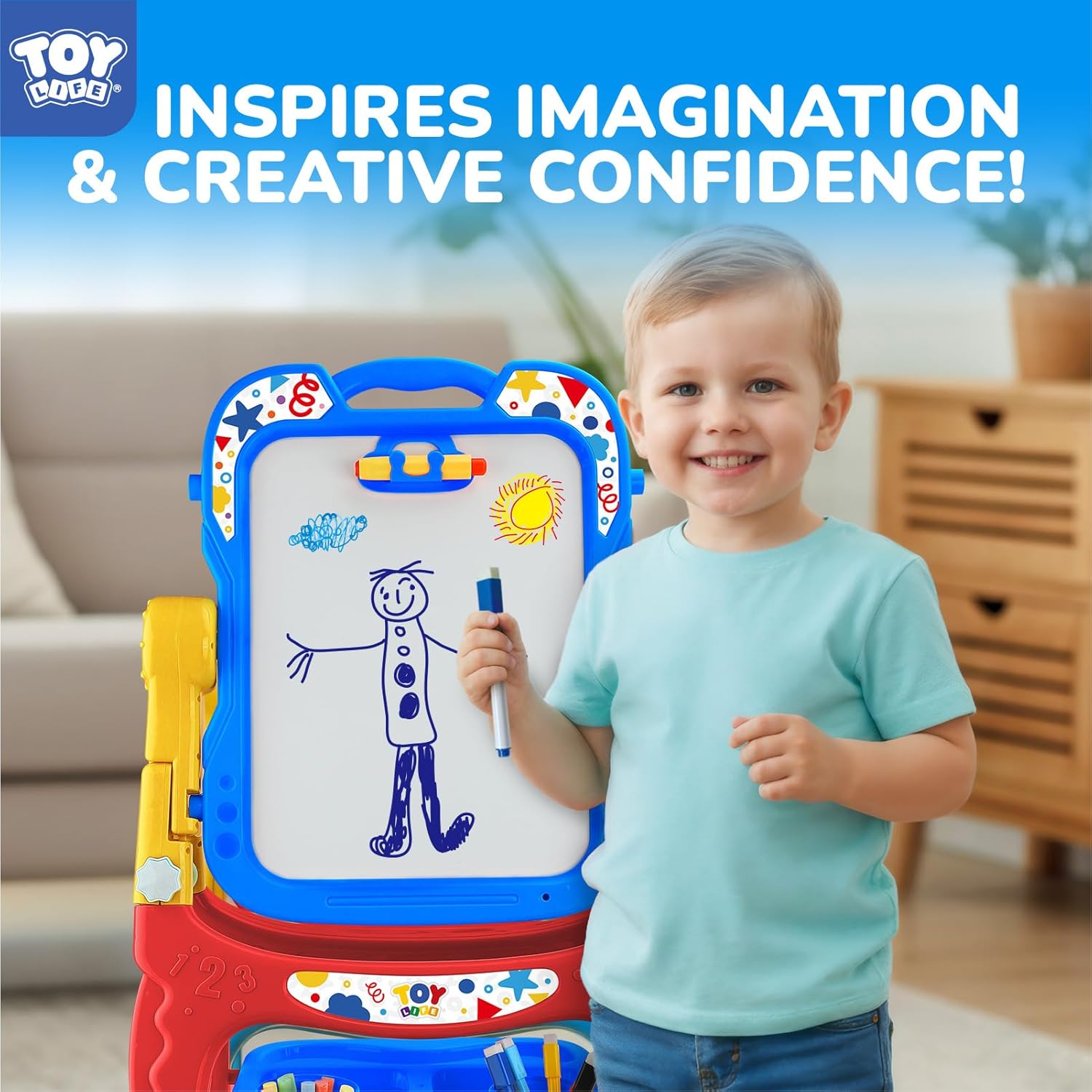 2-in-1 Kids Drawing & Writing Board