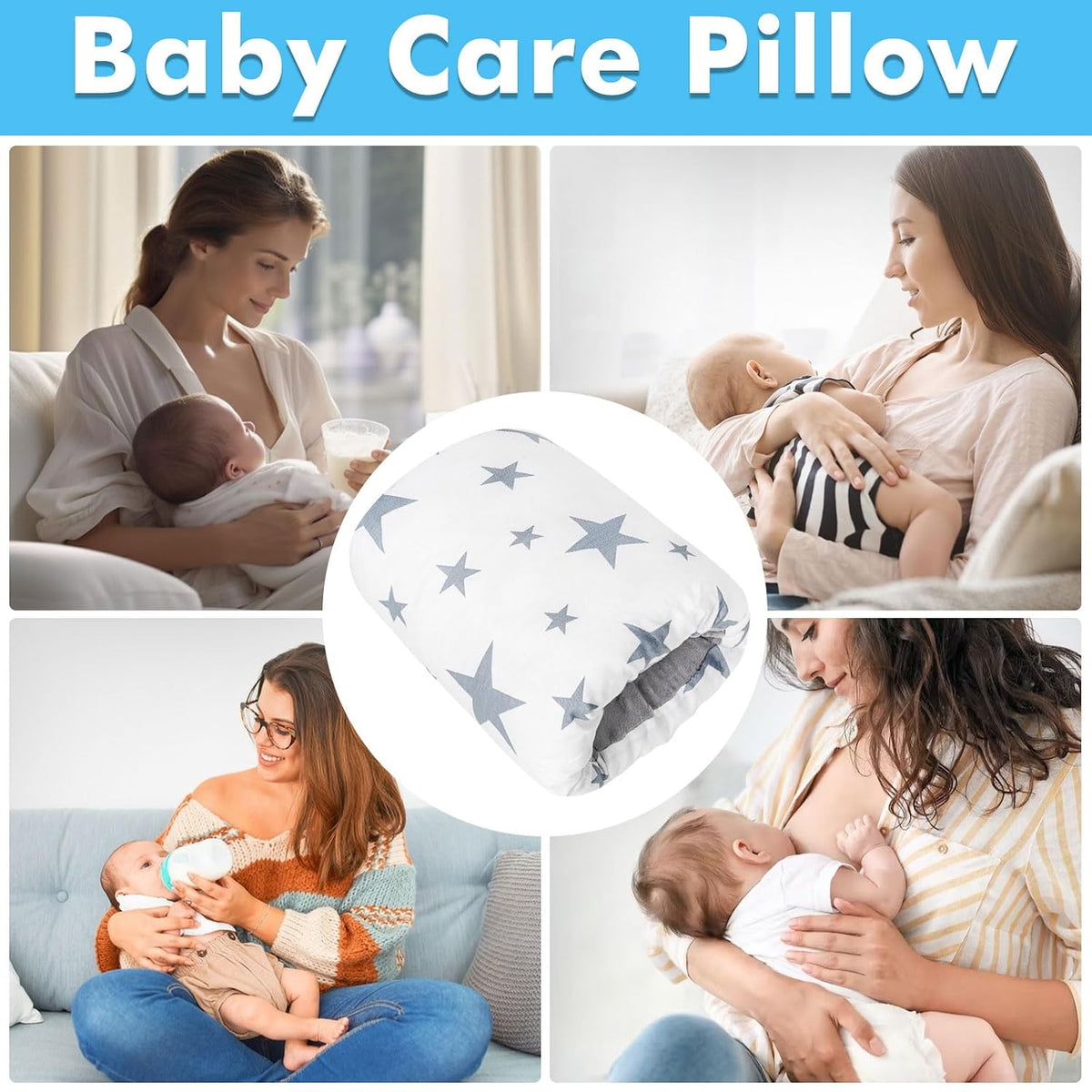 Nursing Arm Pillow – Breastfeeding & Bottle Feeding Cushion