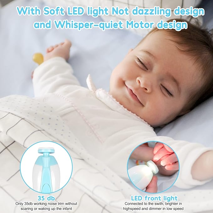 Multi-Functional Baby Electric Nail Trimmer