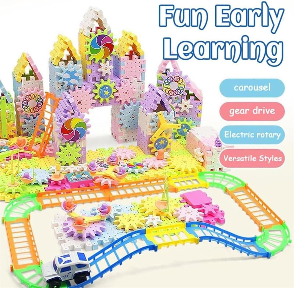 Educational Stem Electric Gears Blocks Toy