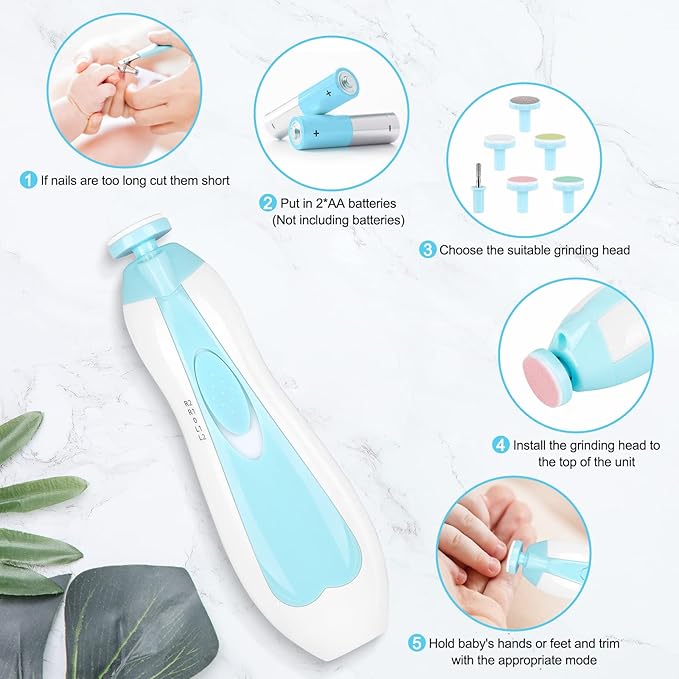 Multi-Functional Baby Electric Nail Trimmer