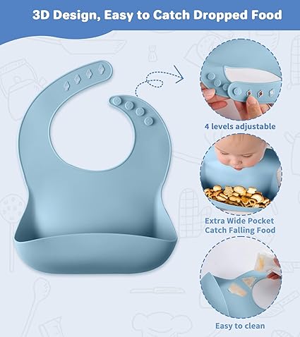 Silicone Suction Power Baby Feeding Set
