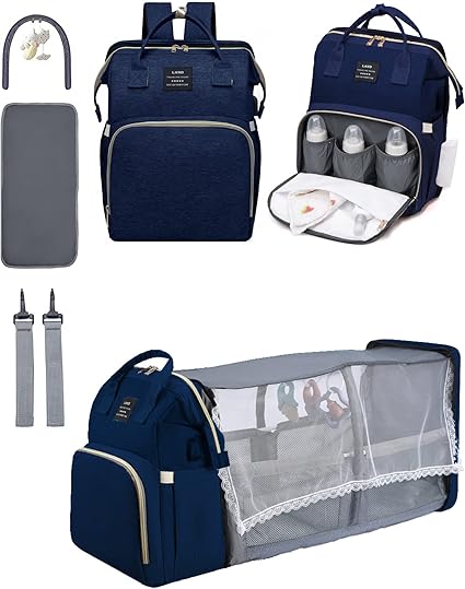 Smart Multi-Functional Baby Bed Bag with Changing Station