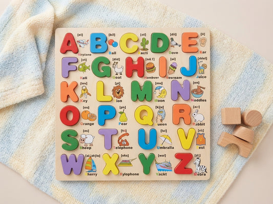Wooden Alphabet Learning Puzzle