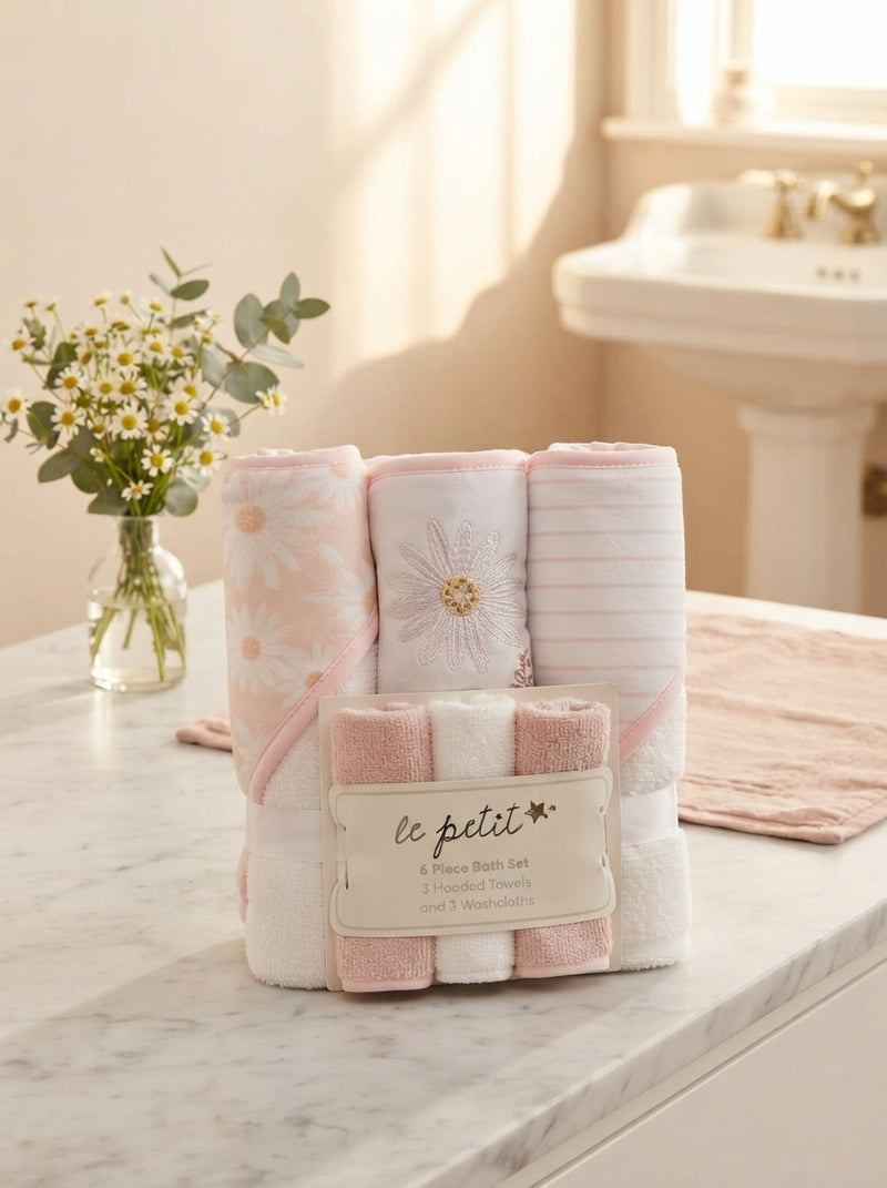 🛁🌸 Luxury Baby Bath Towel Set – Soft, Sweet & Gentle Care 💖