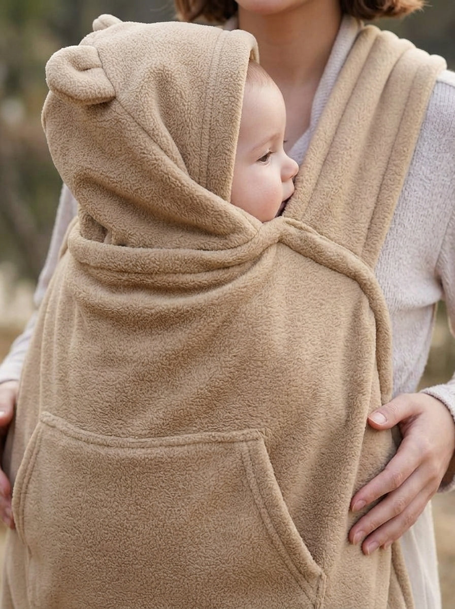 4-in-1 Baby Winter Blanket & Hooded Swaddle