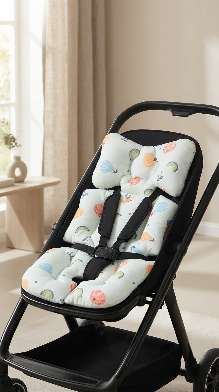 Multipurpose Baby Stroller, Car Seat, Carrier & Travel Comfort Cushion