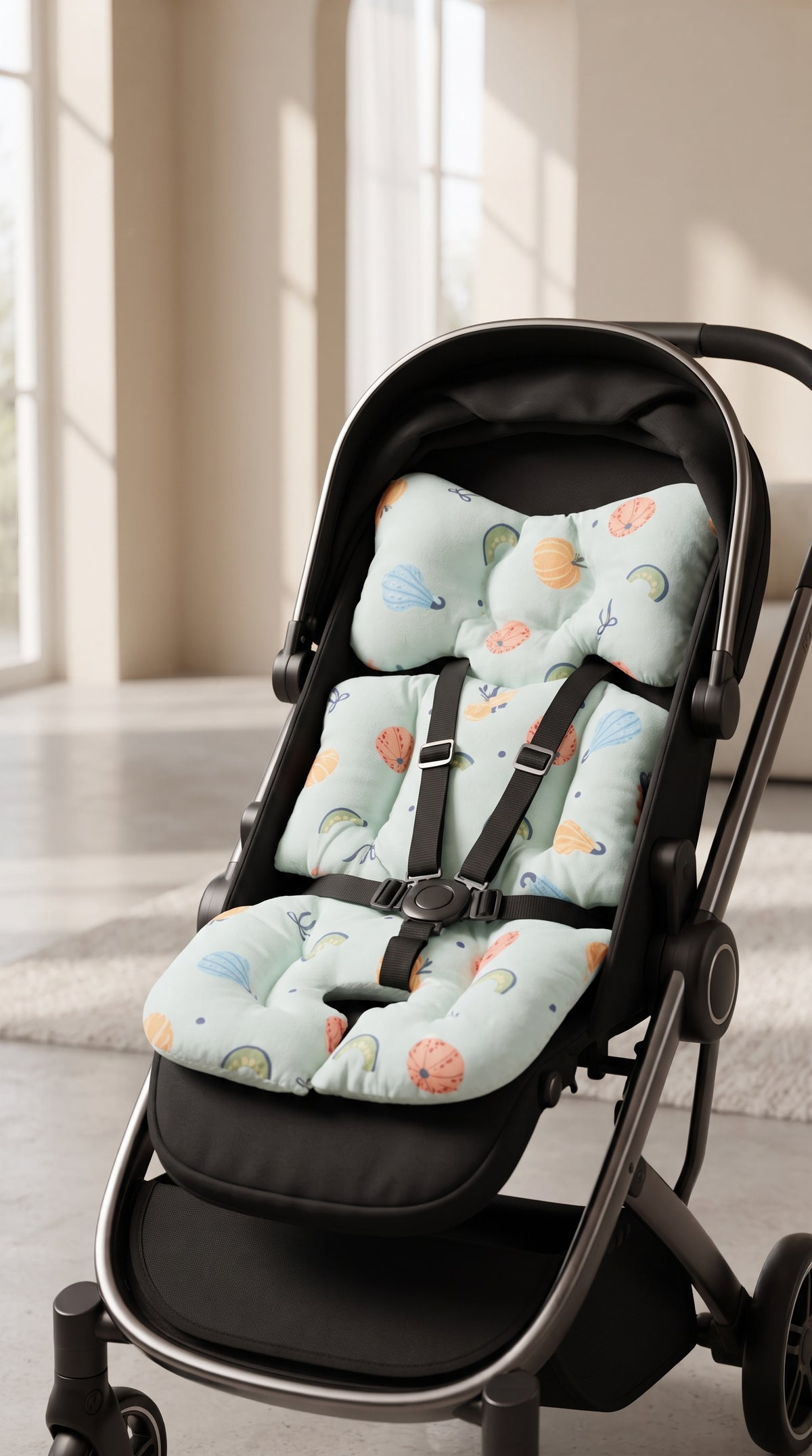 Multipurpose Baby Stroller, Car Seat, Carrier & Travel Comfort Cushion