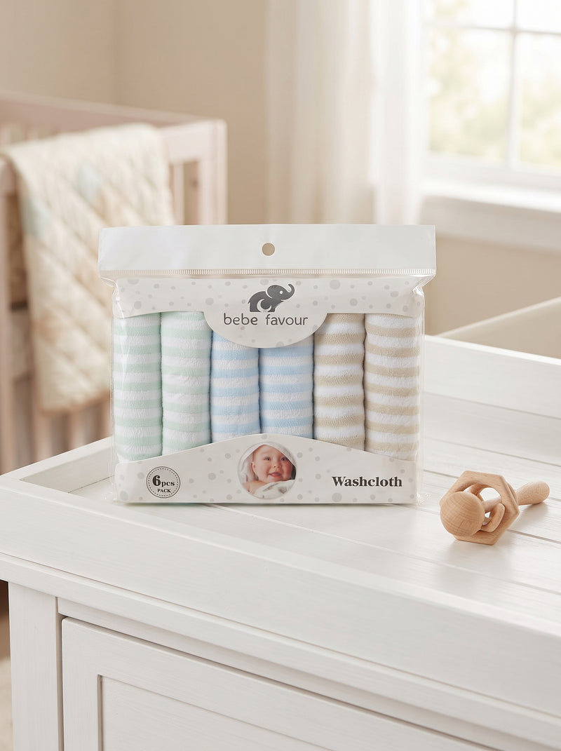 Baby Soft Washcloths – Pack Of 6