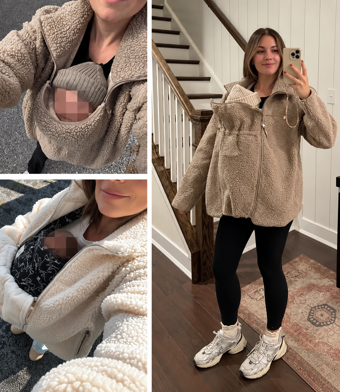 2-in-1 Cozy Nest Winter Baby Carrier Hoodie