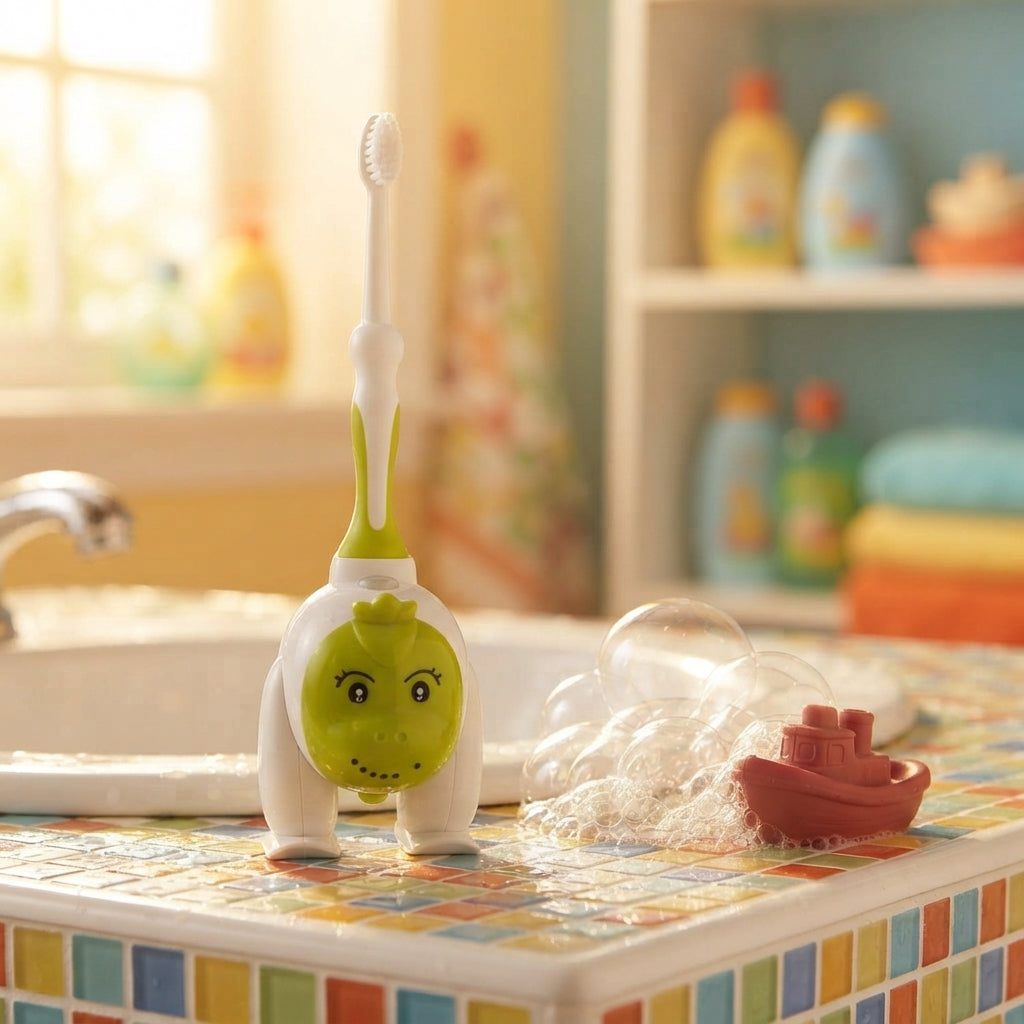 Dinosaur-Shaped Kids Toothbrush