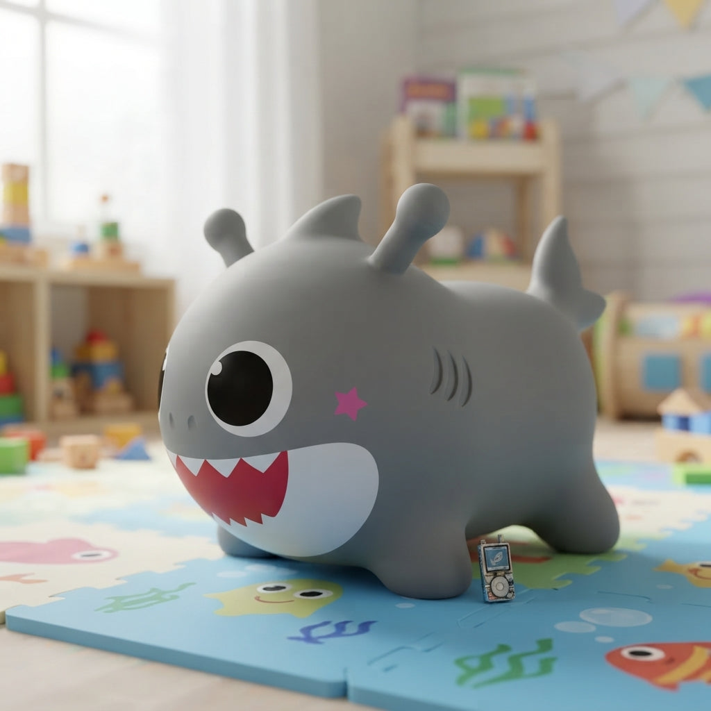 Grey Shark Bouncy Ride