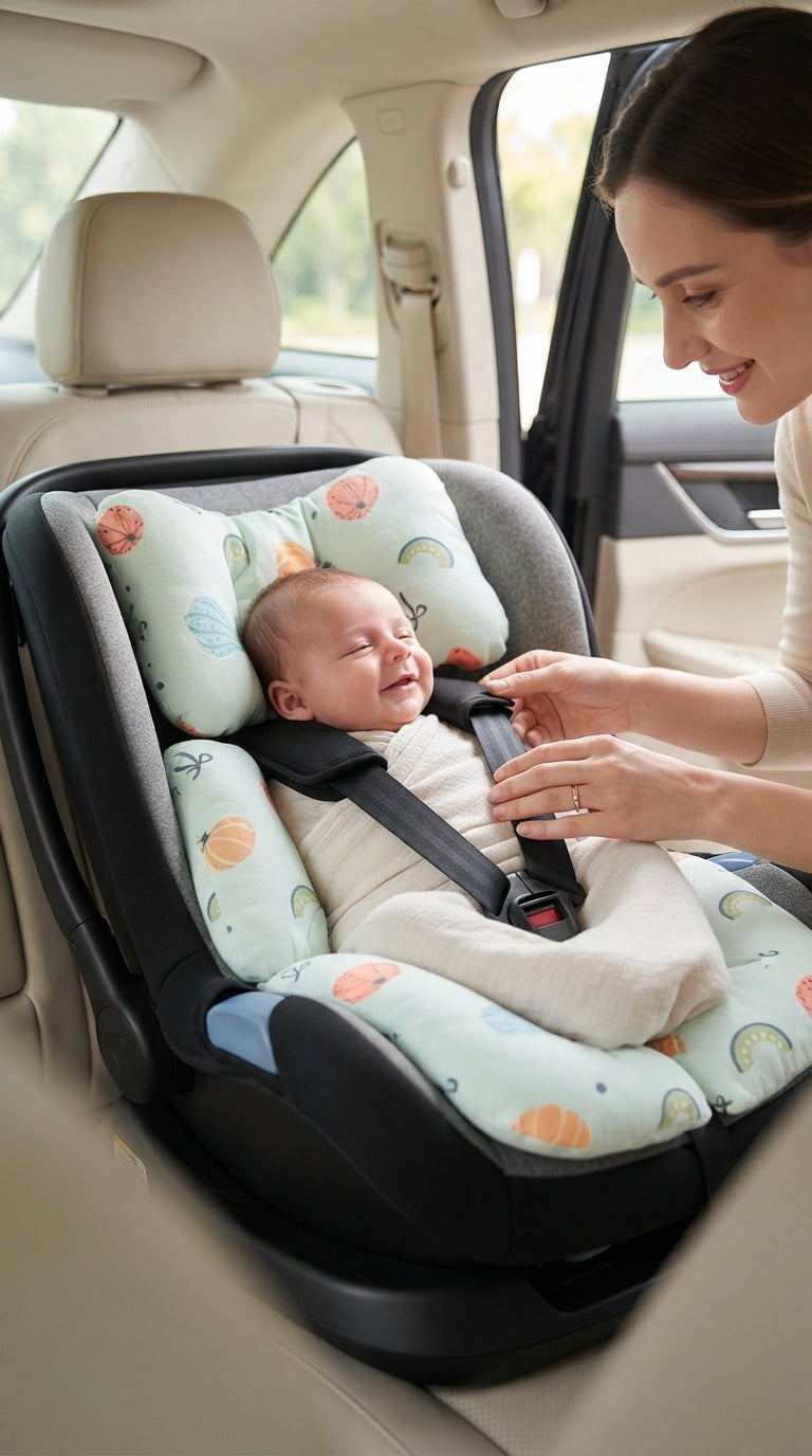 Multipurpose Baby Stroller, Car Seat, Carrier & Travel Comfort Cushion