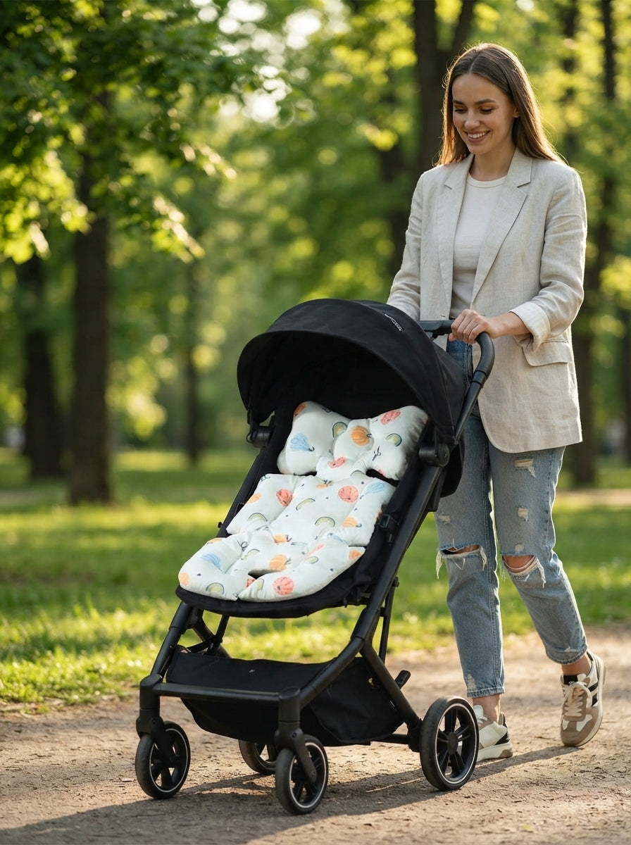 Multipurpose Baby Stroller, Car Seat, Carrier & Travel Comfort Cushion