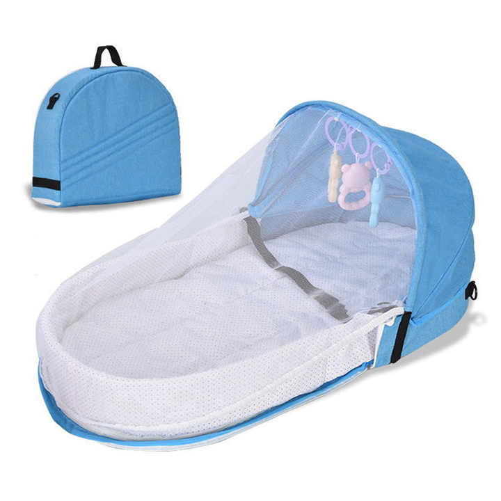 Portable Baby Bed Bag – Safe, Comfy & Easy to Carry Anywhere! + Free disposable diaper dispensernse