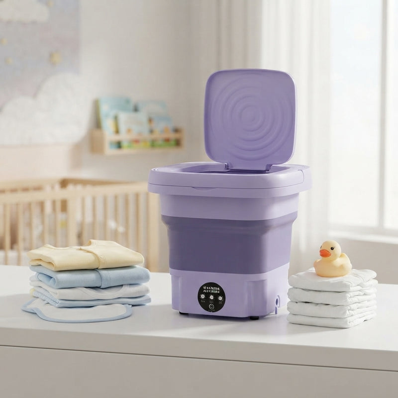 Portable Baby Washing Machine with Dryer – Wash