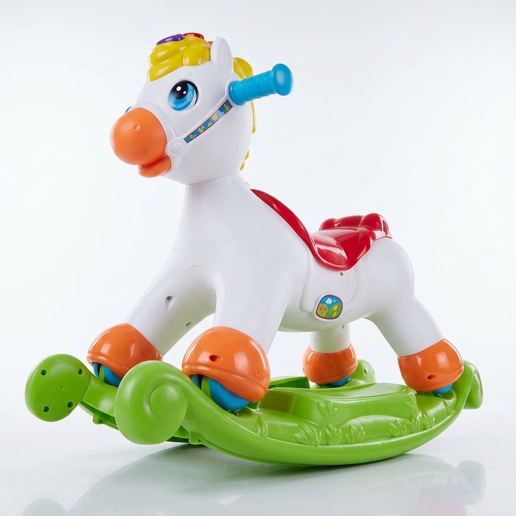 2-in-1 Rocking Horse & Ride-On Toy
