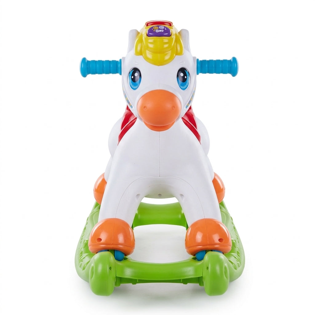 2-in-1 Rocking Horse & Ride-On Toy