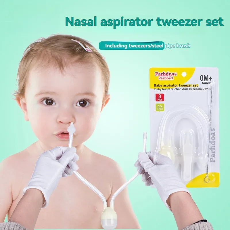 Baby Nasal Aspirator &amp; Tweezer Set