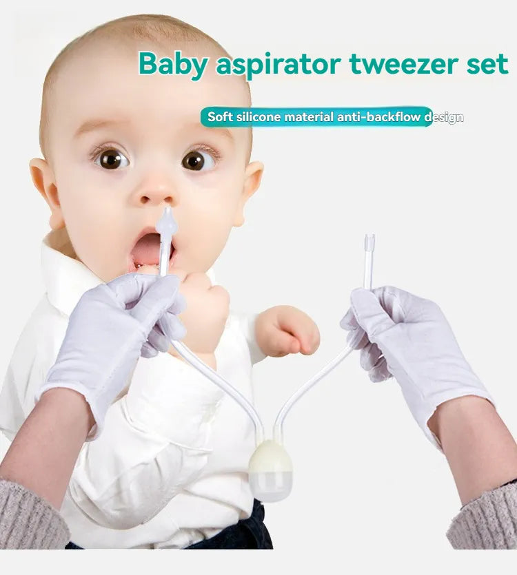 Baby Nasal Aspirator &amp; Tweezer Set
