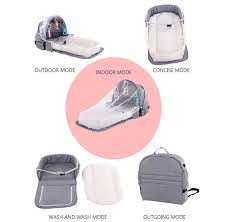 Portable Baby Bed – Safe, Comfy & Easy to Carry Anywhere!