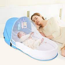 Portable Baby Bed – Safe, Comfy & Easy to Carry Anywhere!