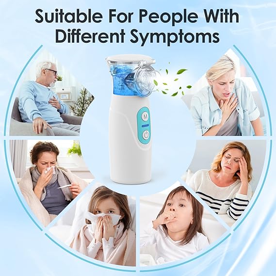 🌬️ Portable Mesh Nebulizer – Fast, Quiet &amp; Travel-Friendly