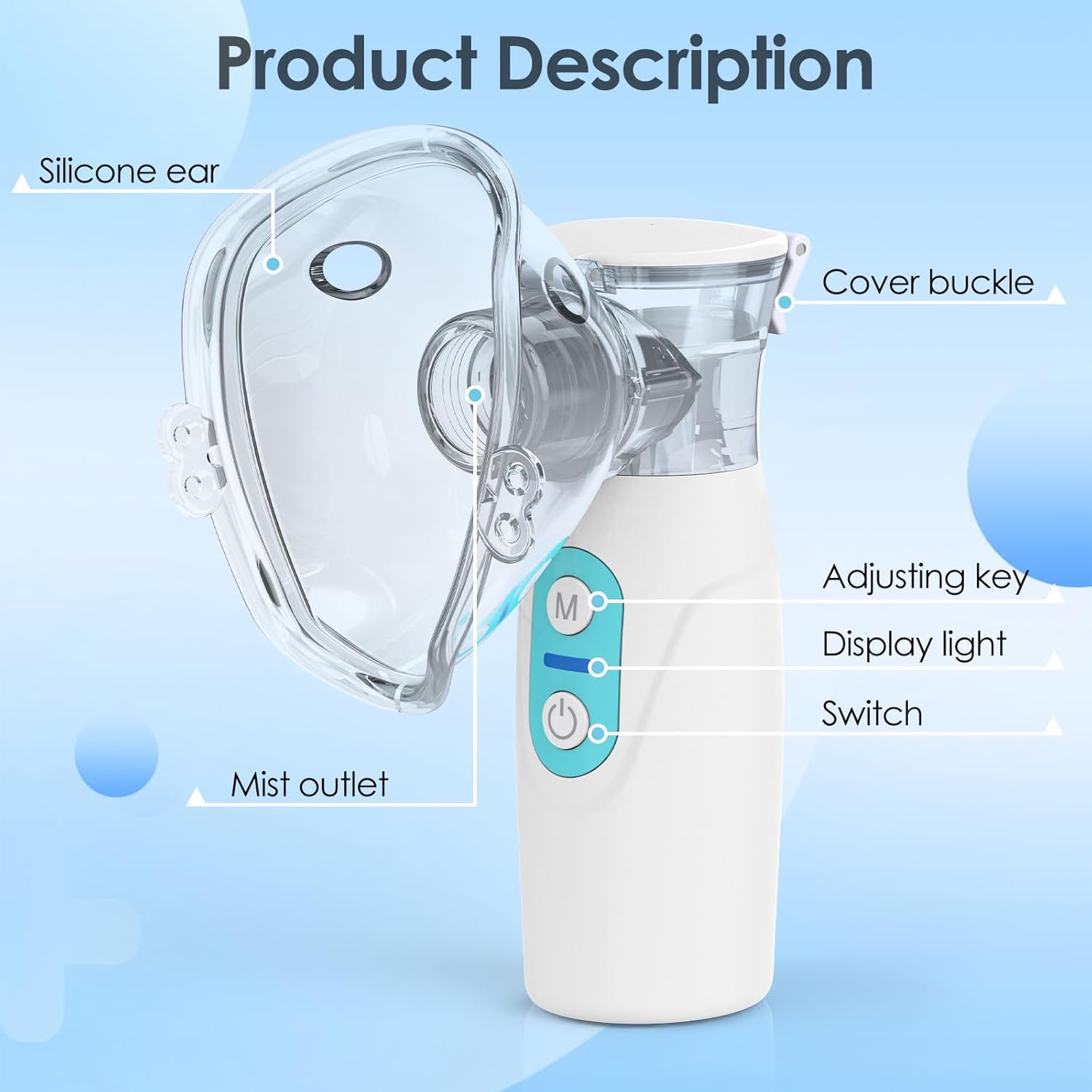 🌬️ Portable Mesh Nebulizer – Fast, Quiet &amp; Travel-Friendly