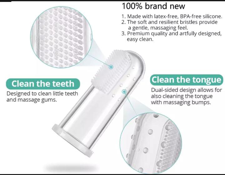 Baby Silicon ToothBrush One Finger