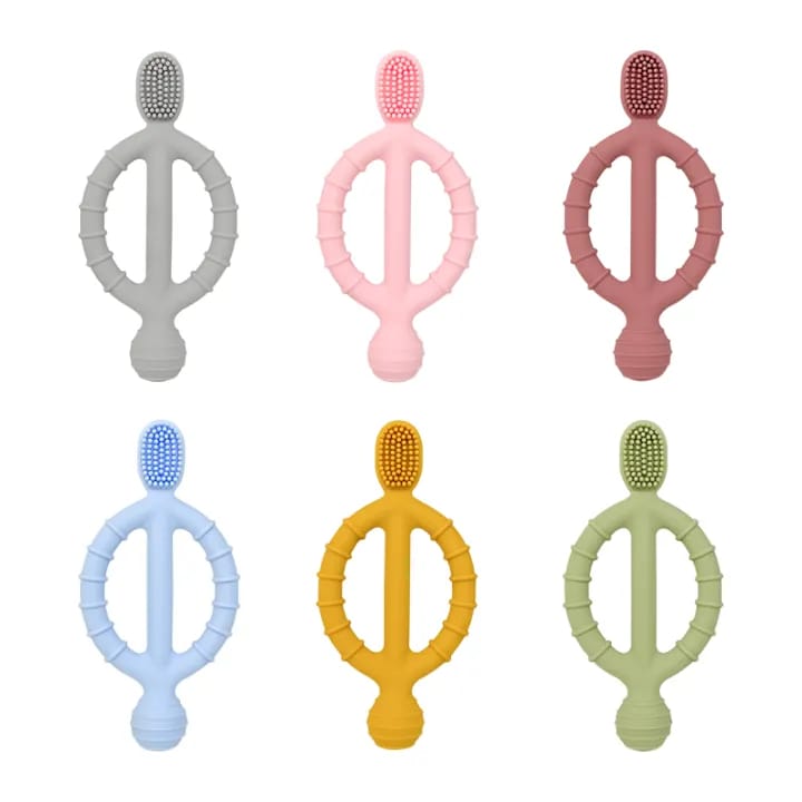 Babeezland Premium Silicone Baby Teether & Finger Toothbrush