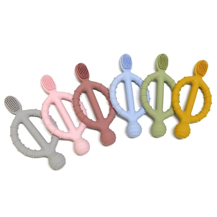 Babeezland Premium Silicone Baby Teether & Finger Toothbrush