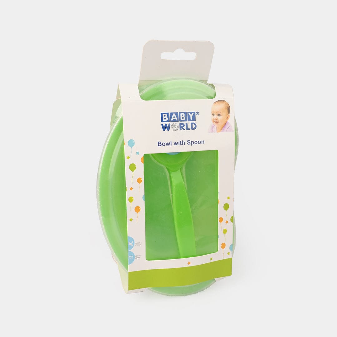 Baby World Bowl with Spoon – Premium Baby Feeding Set