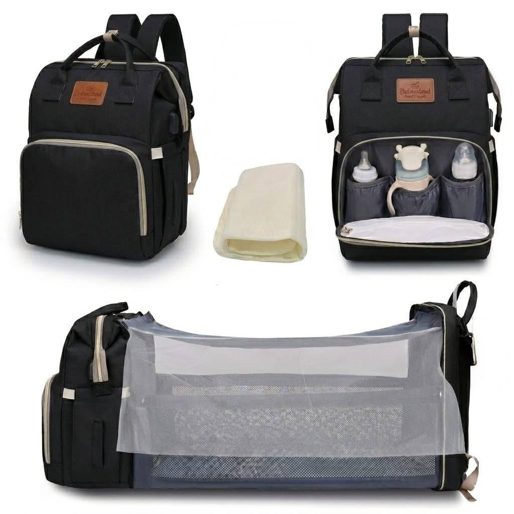 Smart Multi-Functional Baby Bed Bag with Changing Station