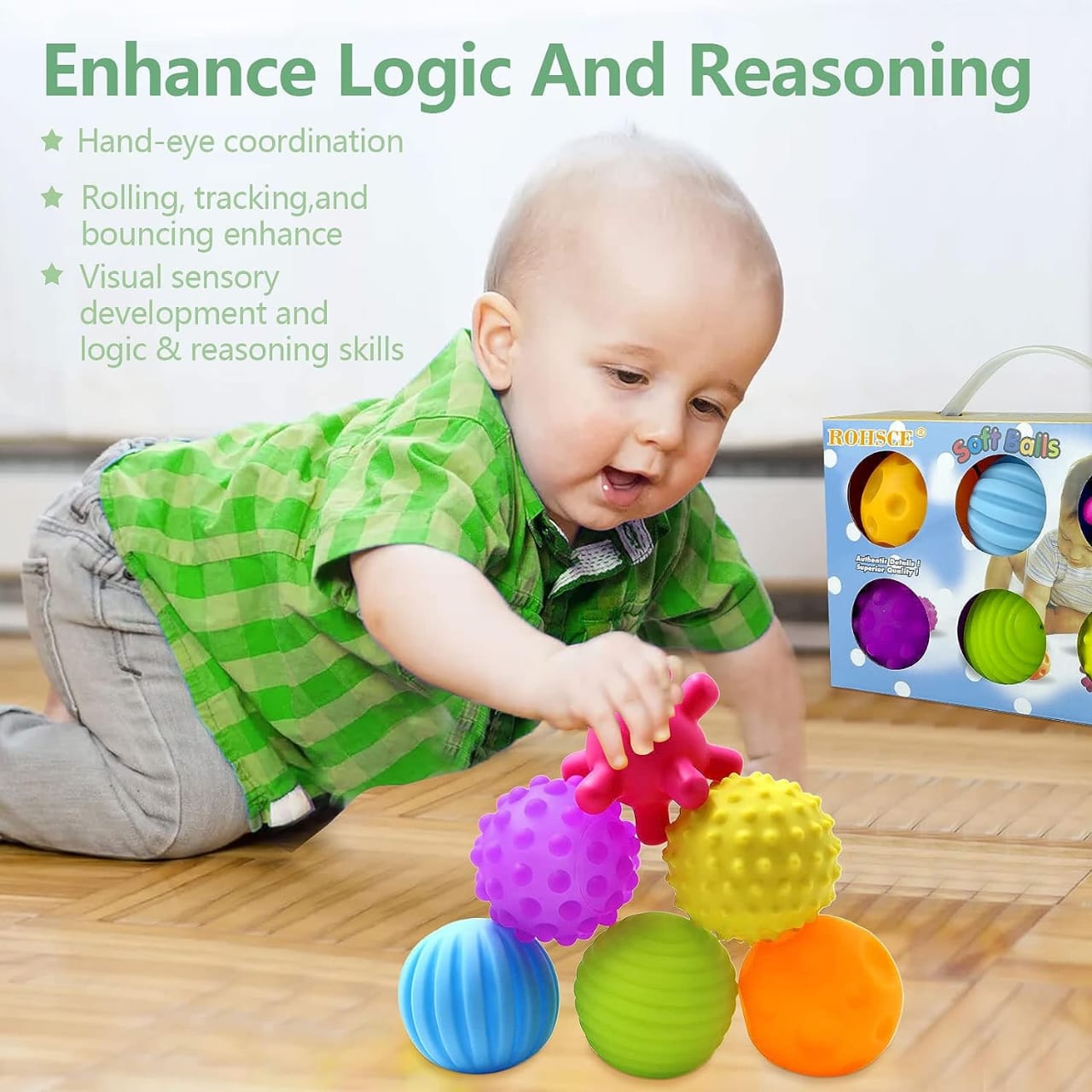 Baby Squeeze Balls – Soft Touch Sensory Toy Set