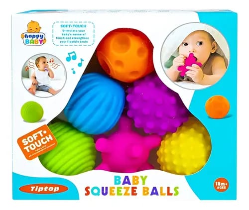 Baby Squeeze Balls – Soft Touch Sensory Toy Set