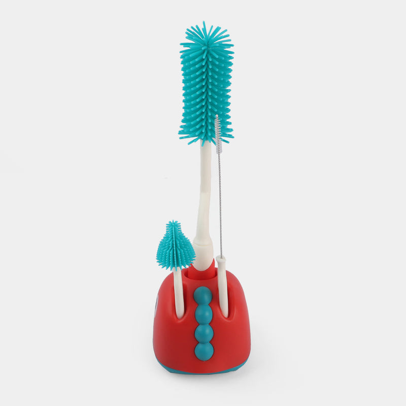 3-in-1 Rotating Baby Bottle Cleaning Brush Set