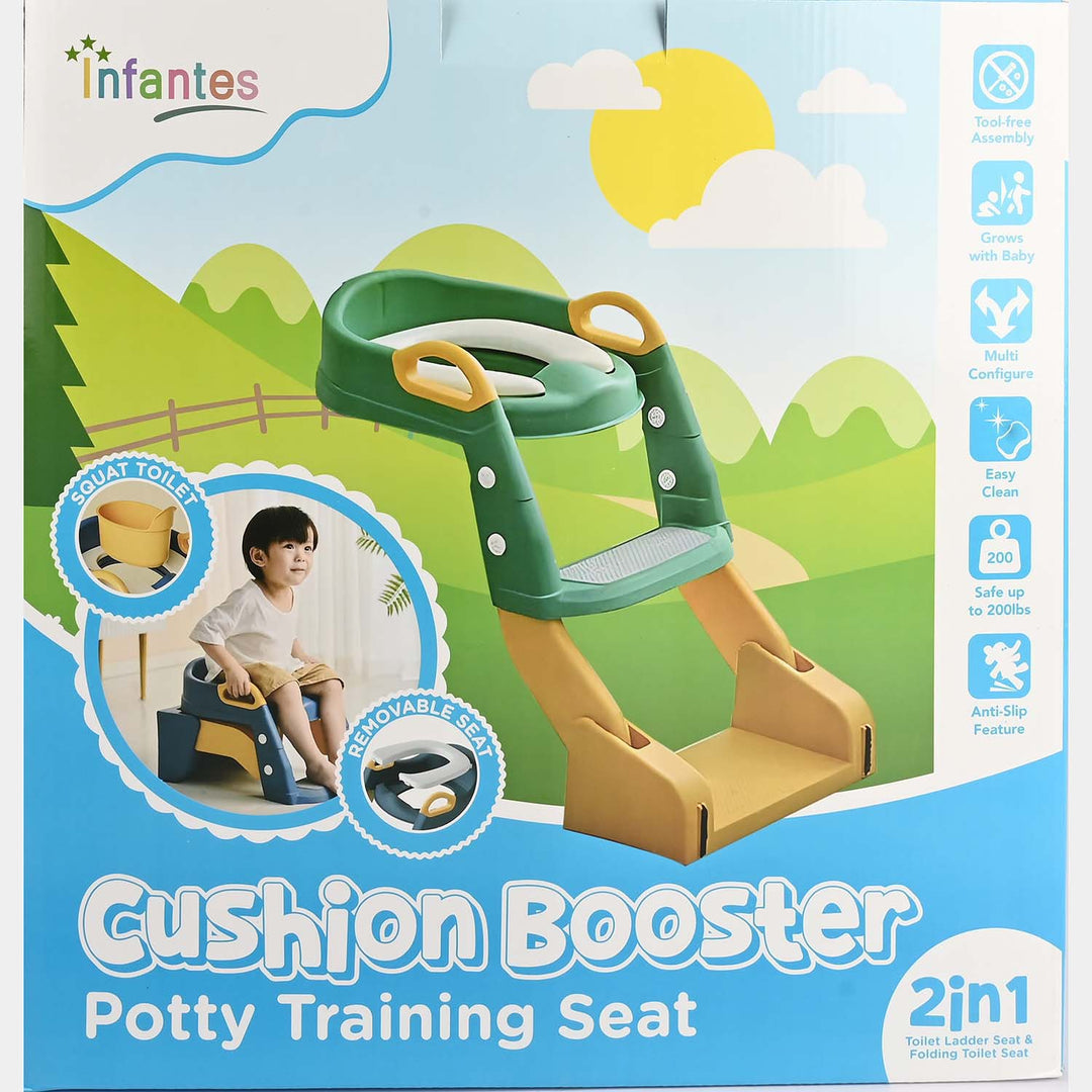2-in-1 Cushion Booster Potty Training Seat