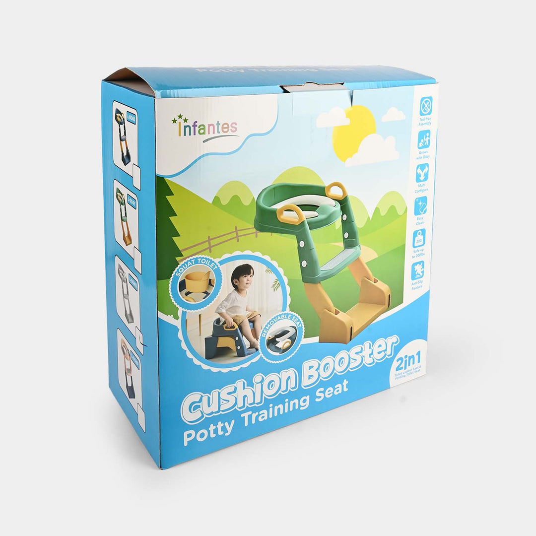 2-in-1 Cushion Booster Potty Training Seat