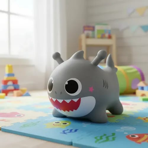 Grey Shark Bouncy Ride