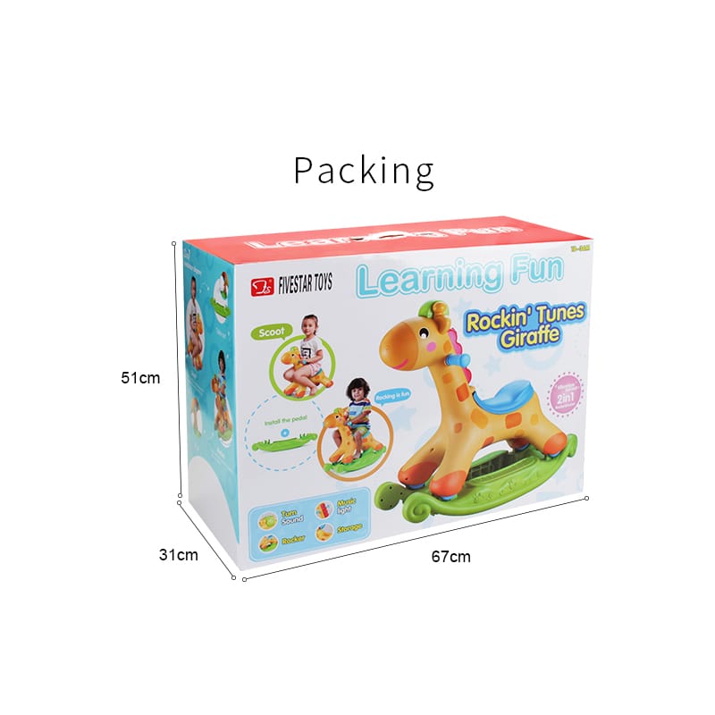 Rockin’ Tunes Giraffe 3-in-1 Ride-On Toy