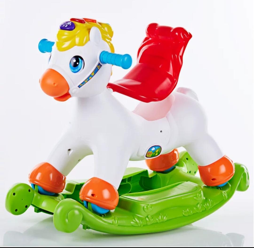 2-in-1 Rocking Horse & Ride-On Toy
